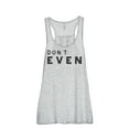 thumbnail image 1 of Thread Tank Dont Even Women's Sleeveless Flowy Racerback Tank Top Sport Grey Medium, 1 of 5