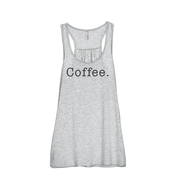 Thread Tank Drink Coffee Women Sleeveless Flowy Racerback Tank Top