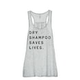thumbnail image 1 of Thread Tank Dry Shampoo Saves Lives Women's Sleeveless Flowy Racerback Tank Top Sport Grey Small, 1 of 5