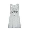 thumbnail image 1 of Thread Tank Engaged AF Newlywed Women's Sleeveless Flowy Racerback Tank Top Sport Grey Medium, 1 of 5