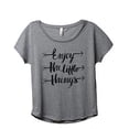 thumbnail image 1 of Thread Tank Enjoy Little Things Womens Slouchy Shirt Tee Heather Grey 2XL, 1 of 2