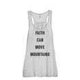 thumbnail image 1 of Thread Tank Faith Move Mountains Women's Sleeveless Flowy Racerback Tank Top Sport Grey Small, 1 of 5