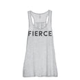 thumbnail image 1 of Thread Tank Fierce Women's Sleeveless Flowy Racerback Tank Top Sport Grey Large, 1 of 5