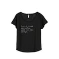 thumbnail image 1 of Thread Tank First I Drink The Coffee Then I Do The Things Women's Relaxed Slouchy Dolman T-Shirt Tee Heather Black X-Large, 1 of 4