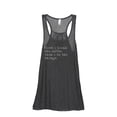 thumbnail image 1 of Thread Tank First I Drink The Coffee Then I Do The Things Women's Sleeveless Flowy Racerback Tank Top Charcoal Small, 1 of 5