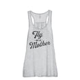 thumbnail image 1 of Thread Tank Fly As A Mother Women Sleeveless Flowy Racerback Tank Top, 1 of 4