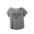 thumbnail image 1 of Thread Tank Friends Don't Lie Women's Relaxed Slouchy Dolman T-Shirt Tee Heather Grey Medium, 1 of 4