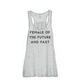 thumbnail image 1 of Thread Tank Future Is Female Women's Sleeveless Flowy Racerback Tank Top Sport Grey Medium, 1 of 5