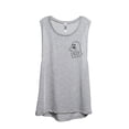 thumbnail image 1 of Thread Tank Ghost BOO Women's Sleeveless Muscle Tank Top Sport Grey Small, 1 of 4