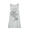 thumbnail image 1 of Thread Tank God Is Within Women's Sleeveless Flowy Racerback Tank Top Sport Grey X-Large, 1 of 5