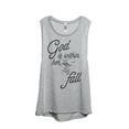 thumbnail image 1 of Thread Tank God Is Within Women's Sleeveless Muscle Tank Top Sport Grey Small, 1 of 4