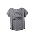 thumbnail image 1 of Thread Tank Good Mood Women's Relaxed Slouchy Dolman T-Shirt Tee Heather Grey Small, 1 of 4