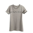 thumbnail image 1 of Thread Tank Goody Two Shoes Women's Fashion Relaxed Crewneck T-Shirt Tee Heather Tan Small, 1 of 1