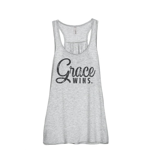 Thread Tank Grace Wins Women's Fashion Sleeveless Flowy Racerback Tank Top Sport Grey Small