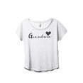 thumbnail image 1 of Thread Tank Grandma Heart Women's Fashion Relaxed Slouchy Dolman T-Shirt Tee Heather White 2X-Large, 1 of 5