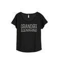 thumbnail image 1 of Thread Tank Grandma In The Making Women's Fashion Relaxed Slouchy Dolman T-Shirt Tee Heather Black 3X-Large, 1 of 4