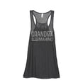 thumbnail image 1 of Thread Tank Grandma In The Making Women's Fashion Sleeveless Flowy Racerback Tank Top Charcoal Small, 1 of 5