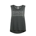 thumbnail image 1 of Thread Tank Grandma In The Making Women's Fashion Sleeveless Muscle Tank Top Charcoal Small, 1 of 4