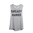 thumbnail image 1 of Thread Tank Greasy Hands Women's Sleeveless Muscle Tank Top Sport Grey Small, 1 of 4