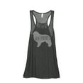 thumbnail image 1 of Thread Tank Great Pyrenees Dog Silhouette Women's Sleeveless Flowy Racerback Tank Top Charcoal Small, 1 of 5