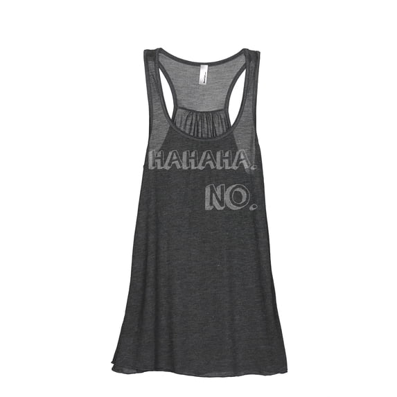 Thread Tank HAHAHA. NO. Women's Sleeveless Flowy Racerback Tank Top Charcoal Small