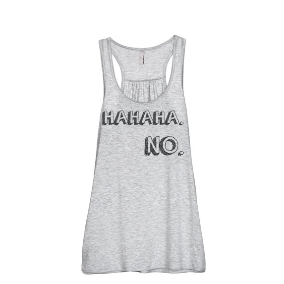 Thread Tank HAHAHA. NO. Women's Sleeveless Flowy Racerback Tank Top Sport Grey 2X-Large