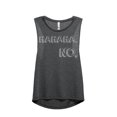 thumbnail image 1 of Thread Tank HAHAHA. NO. Women's Sleeveless Muscle Tank Top Charcoal Small, 1 of 4