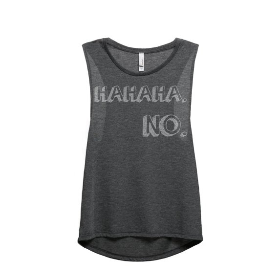 Thread Tank HAHAHA. NO. Women's Sleeveless Muscle Tank Top Charcoal Small