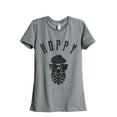 thumbnail image 1 of Thread Tank HOPPY Women's Relaxed Crewneck T-Shirt Tee Heather Grey 2X-Large, 1 of 4