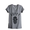 thumbnail image 1 of Thread Tank HOPPY Women's Relaxed V-Neck T-Shirt Tee Heather Grey Small, 1 of 4
