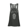 thumbnail image 1 of Thread Tank HOPPY Women's Sleeveless Flowy Racerback Tank Top Charcoal Small, 1 of 5