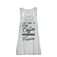 thumbnail image 1 of Thread Tank Hang Out With Puppies Women's Sleeveless Flowy Racerback Tank Top Sport Grey Large, 1 of 5