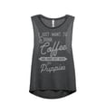 thumbnail image 1 of Thread Tank Hang Out With Puppies Women's Sleeveless Muscle Tank Top Charcoal X-Large, 1 of 4