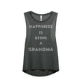 thumbnail image 1 of Thread Tank Happiness Grandma Women's Sleeveless Muscle Tank Top Charcoal 2X-Large, 1 of 4