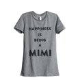 thumbnail image 1 of Thread Tank Happiness Mimi Women's Relaxed Crewneck T-Shirt Tee Heather Grey Small, 1 of 4