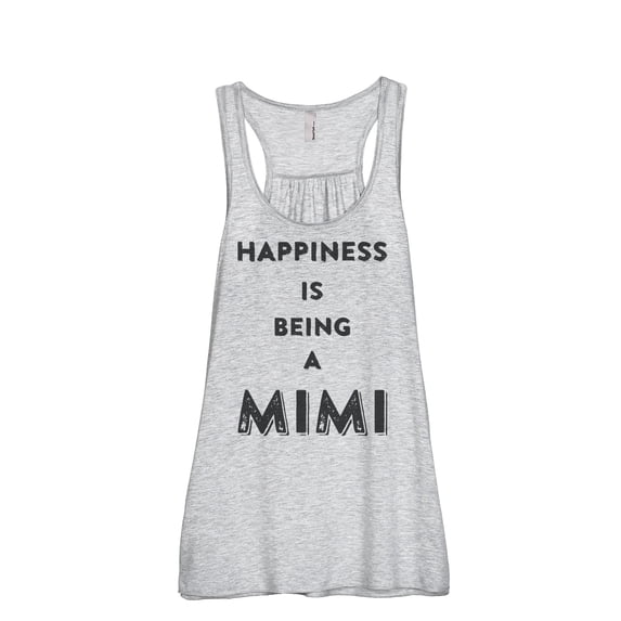 Thread Tank Happiness Mimi Women's Sleeveless Flowy Racerback Tank Top Sport Grey 2X-Large