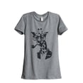 thumbnail image 1 of Thread Tank Hipster Giraffe Women's Relaxed Crewneck T-Shirt Tee Heather Grey X-Large, 1 of 4