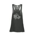 thumbnail image 1 of Thread Tank Home Roots Country Canada Women's Sleeveless Flowy Racerback Tank Top Charcoal X-Large, 1 of 5