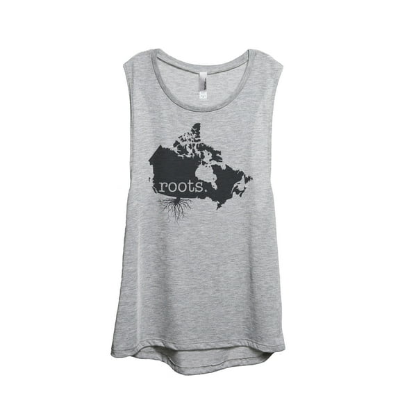 Thread Tank Home Roots Country Canada Women's Sleeveless Muscle Tank Top Sport Grey X-Large