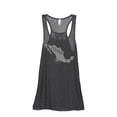 thumbnail image 1 of Thread Tank Home Roots Country Mexico Women's Sleeveless Flowy Racerback Tank Top Charcoal Small, 1 of 5