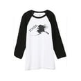 thumbnail image 1 of Thread Tank Home Roots State Alaska AK Unisex 3/4 Sleeves Baseball Raglan White Black Medium, 1 of 4
