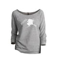 thumbnail image 1 of Thread Tank Home Roots State Alaska AK Women's Slouchy 3/4 Sleeves Raglan Sweatshirt Sport Grey X-Large, 1 of 3