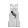 thumbnail image 1 of Thread Tank Home Roots State California CA Women's Sleeveless Flowy Racerback Tank Top Sport Grey Large, 1 of 3