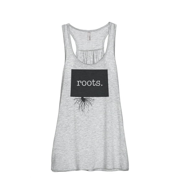 Thread Tank Home Roots State Colorado CO Women's Sleeveless Flowy Racerback Tank Top Sport Grey X-Large