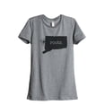 thumbnail image 1 of Thread Tank Home Roots State Connecticut CT Women's Relaxed Crewneck T-Shirt Tee Heather Grey Small, 1 of 4