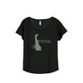 thumbnail image 1 of Thread Tank Home Roots State Delaware DE Women's Relaxed Slouchy Dolman T-Shirt Tee Heather Black Medium, 1 of 4