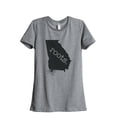 thumbnail image 1 of Thread Tank Home Roots State Georgia GA Women's Relaxed Crewneck T-Shirt Tee Heather Grey X-Large, 1 of 4