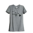thumbnail image 1 of Thread Tank Home Roots State Hawaii HI Women's Relaxed Crewneck T-Shirt Tee Heather Grey Small, 1 of 4