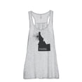 thumbnail image 1 of Thread Tank Home Roots State Idaho ID Women's Sleeveless Flowy Racerback Tank Top Sport Grey Medium, 1 of 5