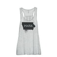 thumbnail image 1 of Thread Tank Home Roots State Iowa IA Women's Sleeveless Flowy Racerback Tank Top Sport Grey X-Large, 1 of 5
